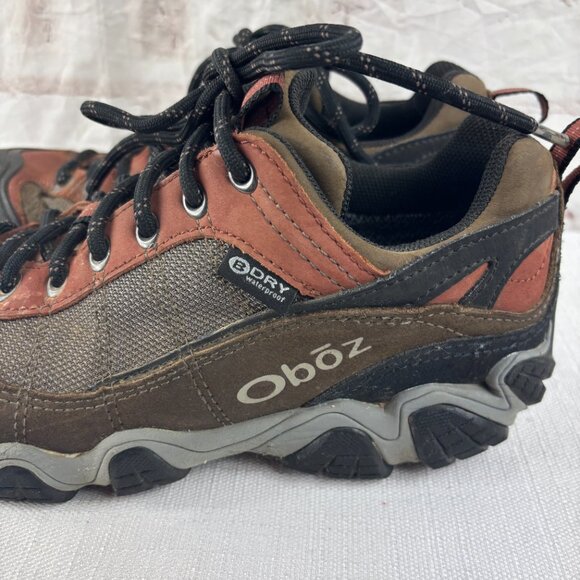 Oboz Men's 8 Firebrand II Low B-Dry Athletic Hiking Waterproof Shoes - Picture 8 of 13